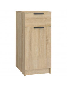 Armadietto da Scrivania Rovere Sonoma 33,5x50x75 cm Legno 2