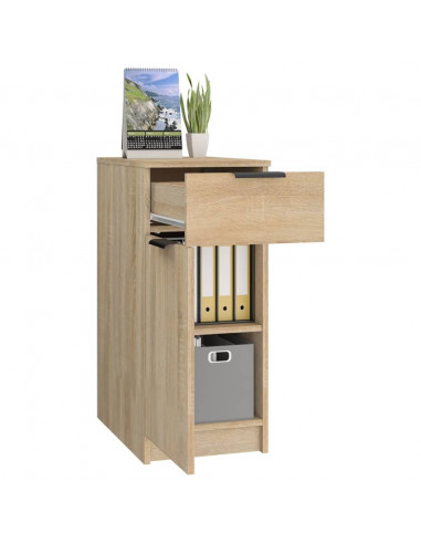 Armadietto da Scrivania Rovere Sonoma 33,5x50x75 cm Legno