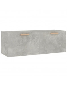 Mobile Pensile Grigio Cemento 100x36,5x35 cm Legno Multistrato 2