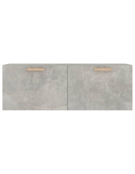Mobile Pensile Grigio Cemento 100x36,5x35 cm Legno Multistrato