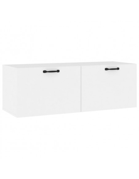 Mobile Pensile Bianco 100x36,5x35 cm Legno Multistrato