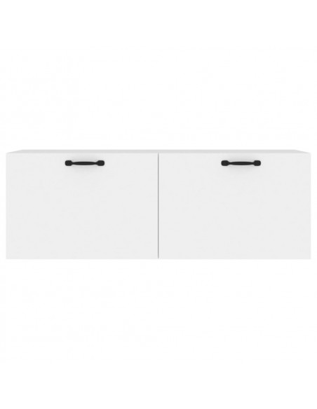 Mobile Pensile Bianco 100x36,5x35 cm Legno Multistrato