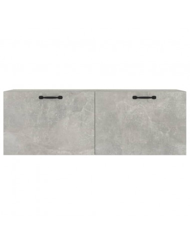 Mobile Pensile Grigio Cemento 100x36,5x35 cm Legno Multistrato