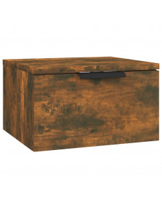 Comodino a Muro Rovere Fumo 34x30x20 cm 2