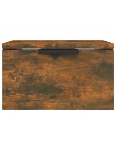 Comodino a Muro Rovere Fumo 34x30x20 cm