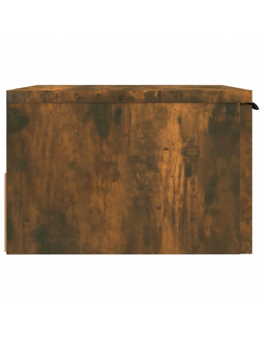 Comodino a Muro Rovere Fumo 34x30x20 cm