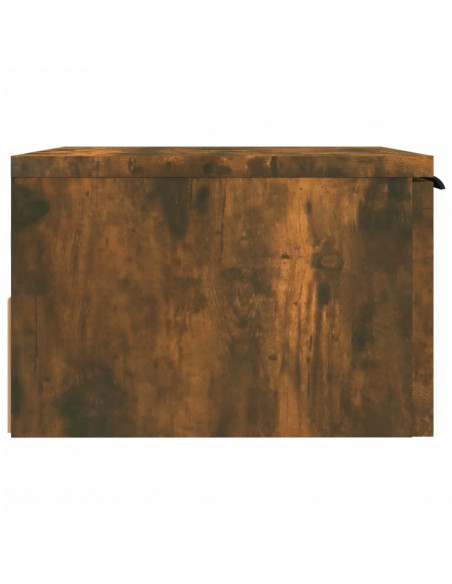 Comodino a Muro Rovere Fumo 34x30x20 cm