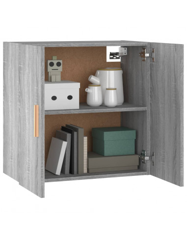 Mobile Pensile Grigio Sonoma 60x30x60 cm Legno Multistrato