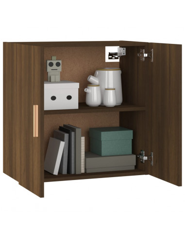 Mobile Pensile Rovere Marrone 60x30x60 cm Legno Multistrato