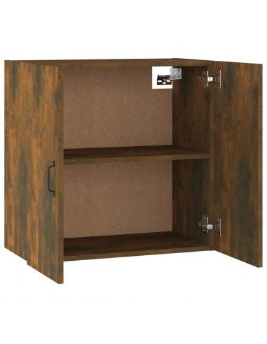 Mobile Pensile Rovere Fumo 60x31x60 cm Legno Multistrato