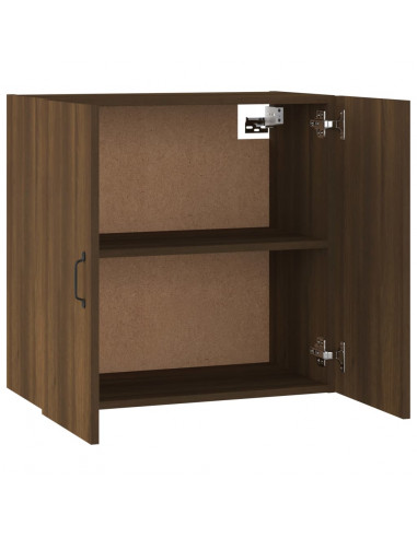 Mobile Pensile Rovere Marrone 60x31x60 cmi in Legno Multistrato