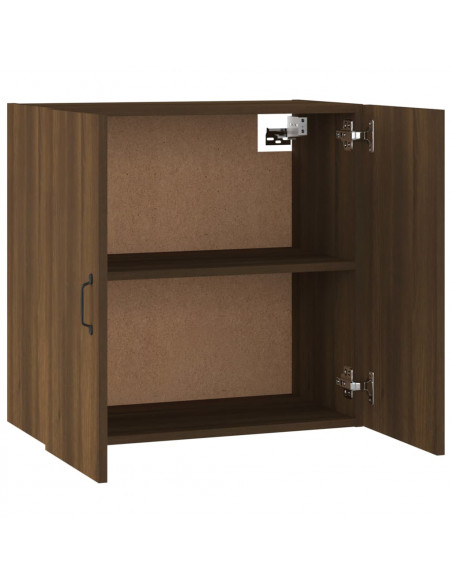 Mobile Pensile Rovere Marrone 60x31x60 cmi in Legno Multistrato