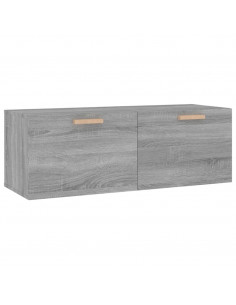 Mobile Pensile Grigio Sonoma 100x36,5x35 cm Legno Multistrato 2
