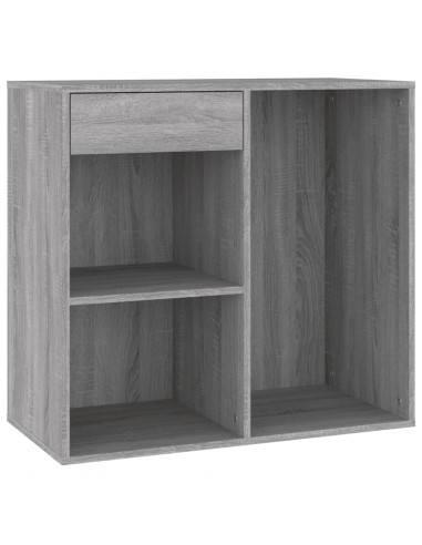Armadietto Cosmetici Grigio Sonoma 80x40x75cm Legno Multistrato