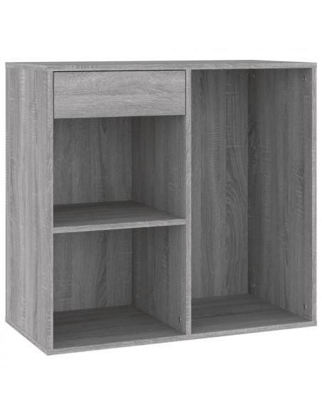 Armadietto Cosmetici Grigio Sonoma 80x40x75cm Legno Multistrato