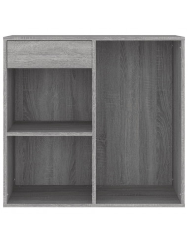 Armadietto Cosmetici Grigio Sonoma 80x40x75cm Legno Multistrato
