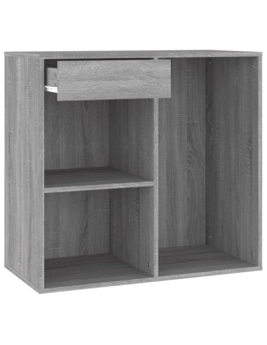 Armadietto Cosmetici Grigio Sonoma 80x40x75cm Legno Multistrato