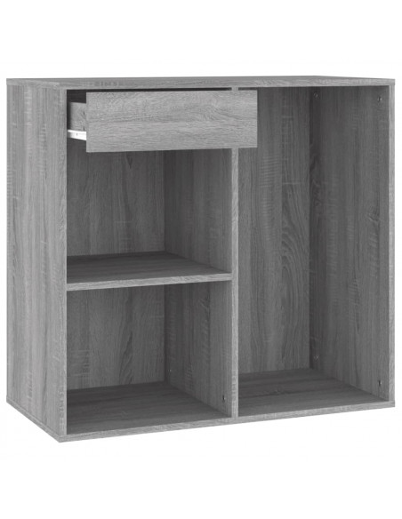 Armadietto Cosmetici Grigio Sonoma 80x40x75cm Legno Multistrato