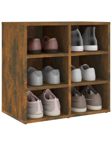 Scarpiere 2 pz Rovere Fumo 52,5x30x50 cm