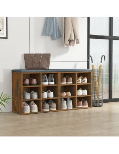 Scarpiere 2 pz Rovere Fumo 52,5x30x50 cm