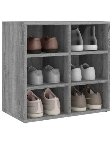 Scarpiere 2 pz Grigie Sonoma 52,5x30x50 cm