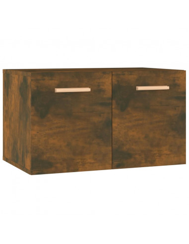Mobile a Parete Rovere Fumo 60x36,5x35 cm in Legno Multistrato