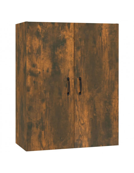 Mobile Pensile Rovere Fumo 69,5x34x90 cm in Legno Multistrato