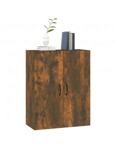 Mobile Pensile Rovere Fumo 69,5x34x90 cm in Legno Multistrato