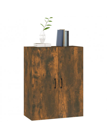 Mobile Pensile Rovere Fumo 69,5x34x90 cm in Legno Multistrato