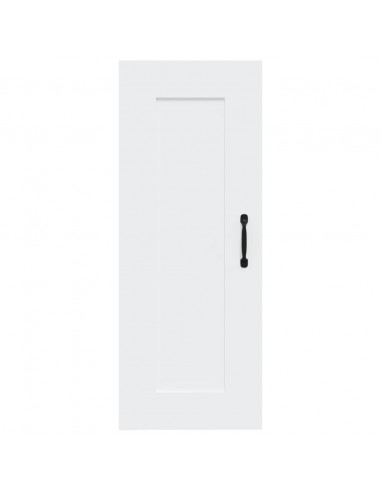 Armadietto a Muro Bianco 35x34x90 cm in Legno Multistrato