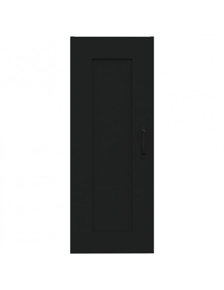 Armadietto a Muro Nero 35x34x90 cm in Legno Multistrato
