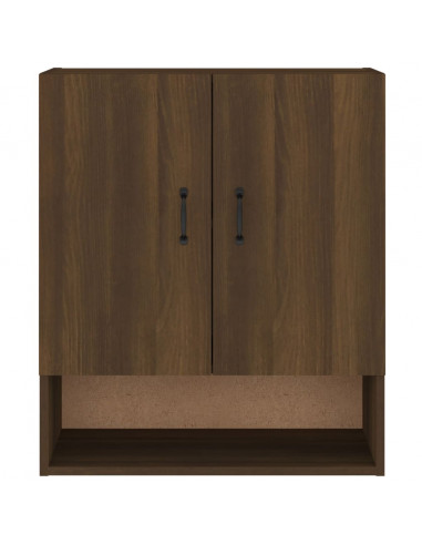 Armadietto a Muro Rovere Marrone 60x31x70 cm Legno Multistrato