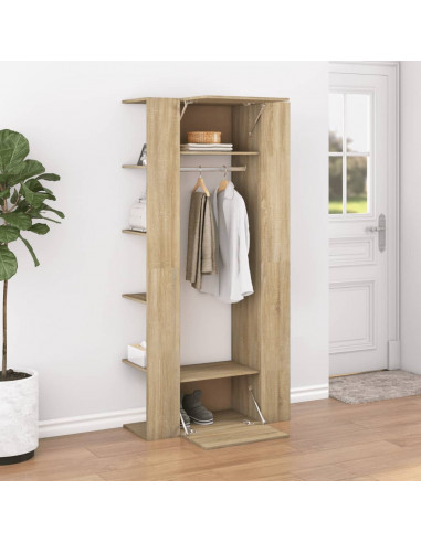 Scaffale Ingresso Rovere Sonoma 97,5x37x99 cm Legno Multistrato
