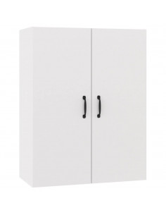 Mobile Pensile Bianco 69,5x34x90 cm in Legno Multistrato 2