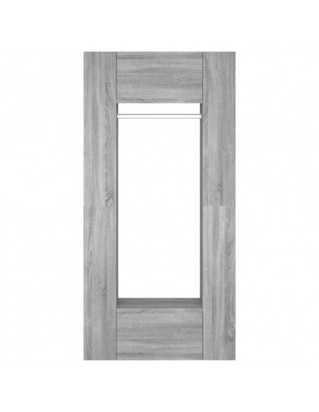 Mobili da Corridoio 2 pz Grigio Sonoma in Legno Multistrato