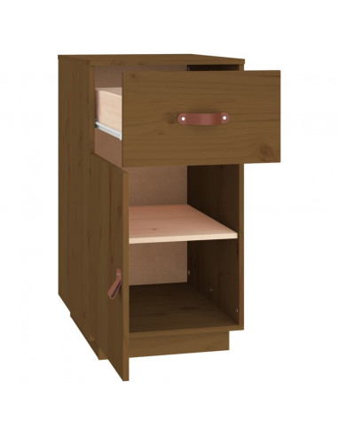 Armadietto da Scrivania Miele 40x50x75cm in Legno Massello Pino