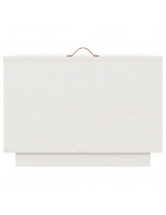 Contenitori con Coperchi 3 pz Bianchi in Legno Massello di Pino 2