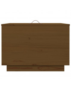 Contenitori Portaoggetti Coperchi 3pz Miele Legno Massello Pino 2