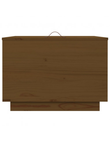 Contenitori Portaoggetti Coperchi 3pz Miele Legno Massello Pino