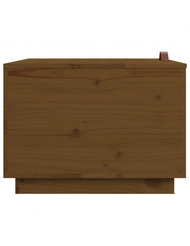 Contenitori Portaoggetti Coperchi 3pz Miele Legno Massello Pino