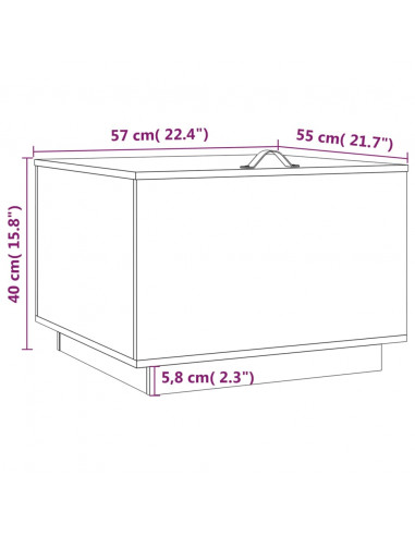 Contenitori Portaoggetti Coperchi 3pz Miele Legno Massello Pino