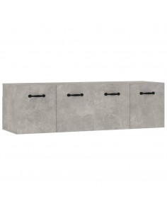Mobili Parete 2 pz Grigio Cemento 80x35x36,5 cm in Multistrato 2