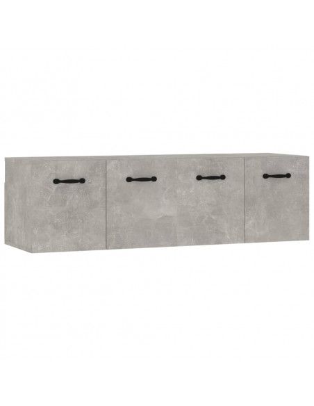 Mobili Parete 2 pz Grigio Cemento 80x35x36,5 cm in Multistrato