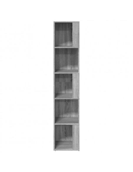 Scaffale Angolare Grigio Sonoma 33x33x164,5cm Legno Multistrato