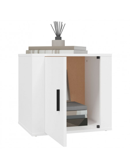 Comodini 2 pz Bianca 50x39x47 cm