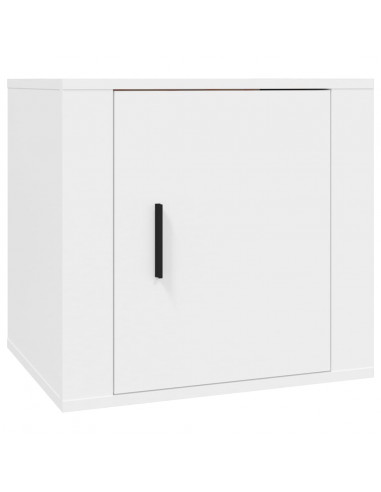 Comodini 2 pz Bianca 50x39x47 cm