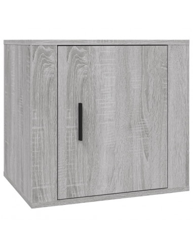 Comodino 2 pz Grigio Sonoma 50x39x47 cm