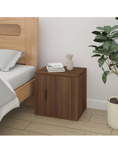 Comodini 2 pz Rovere Marrone 50x39x47 cm