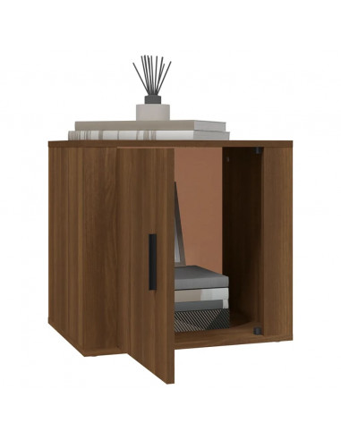 Comodini 2 pz Rovere Marrone 50x39x47 cm