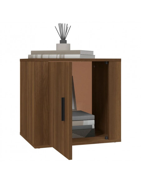 Comodini 2 pz Rovere Marrone 50x39x47 cm